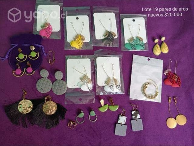 19 pares de aros nuevos