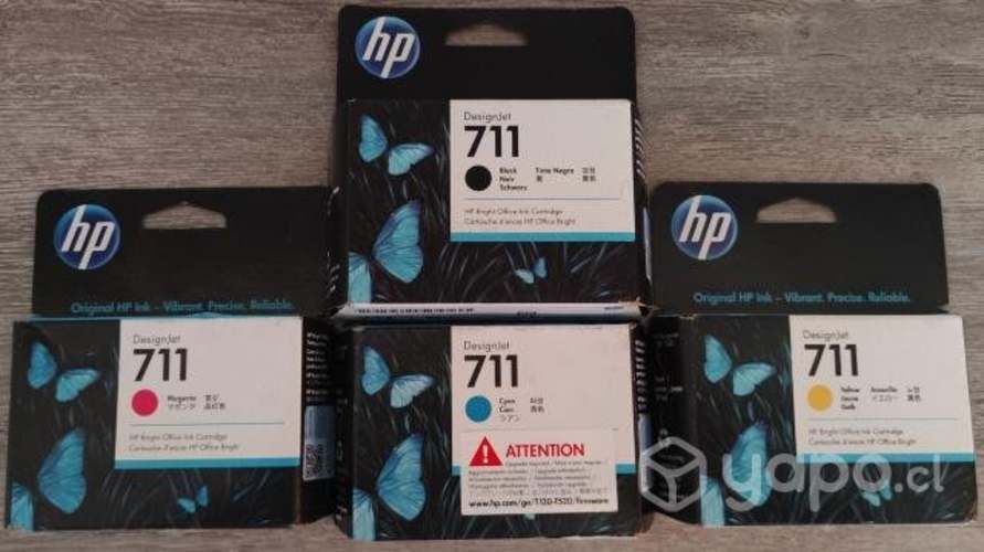 Pack Cartucho de Tinta HP 711 DesignJet