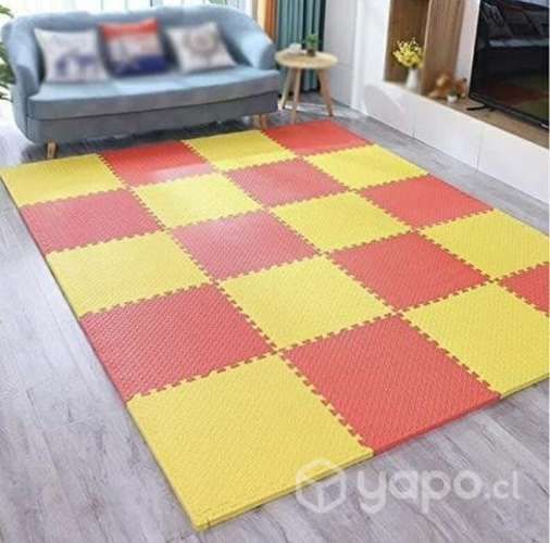 Alfombra goma eva 1.80x1.80mts 9 cuadrados 60x60