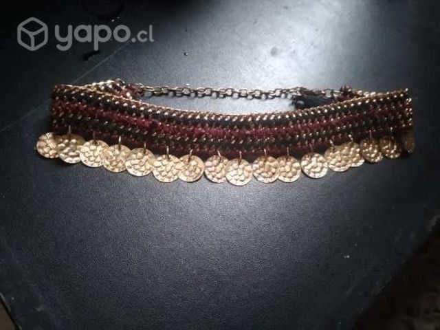 Collar años 80 bañado en oro exclusivo