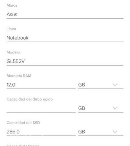 Notebook Asus Gl552v