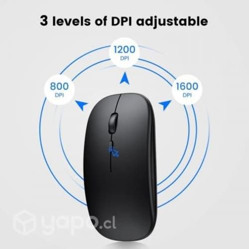 Ratón inalámbrico recargable para ordenador