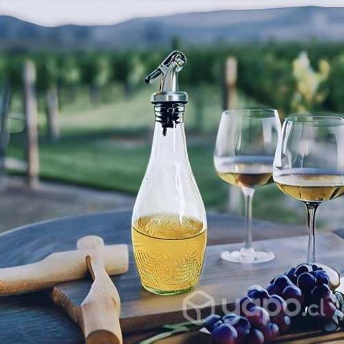 Botella De Vidrio Aceitero O Alcuza