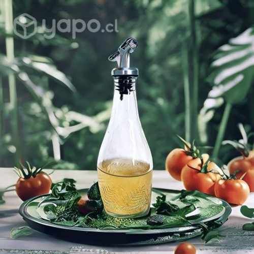 Botella De Vidrio Aceitero O Alcuza