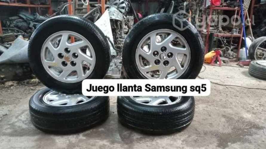 Juego de llantas Samsung sq5 con neumático