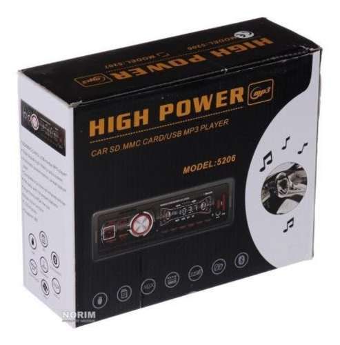 Radio Auto Bluetooth Fm Mp3 Usb Sd