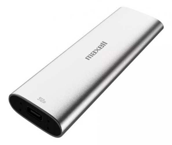 Disco Duro Externo SSD Slim 512GB Maxell USB-C 3.1
