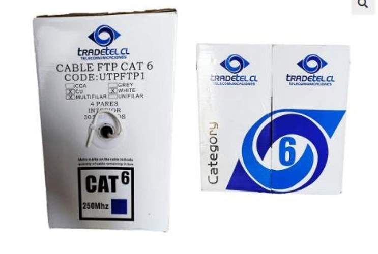 Cable de red FTP categoría 6 cu Multifilar