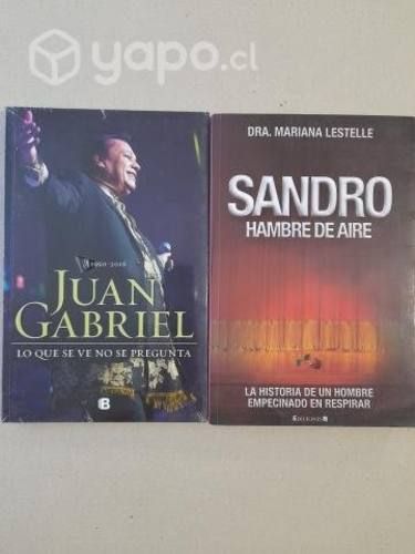 Libros de Cantantes: Juan Gabriel y Sandro