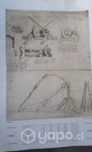 Calendario Leonardo da Vinci 1985