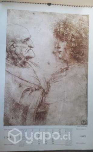 Calendario Leonardo da Vinci 1985