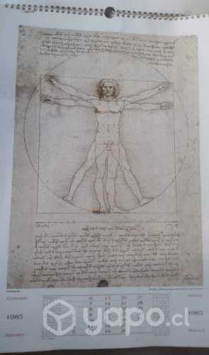 Calendario Leonardo da Vinci 1985