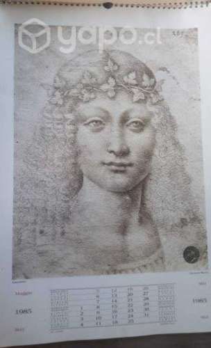 Calendario Leonardo da Vinci 1985