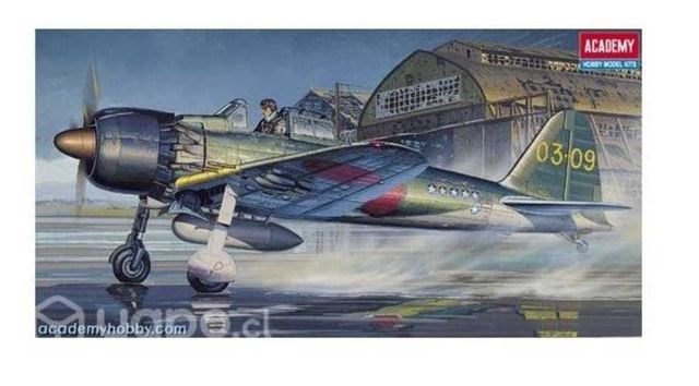 Maqueta Armable Avión Japonés Zero, 1/72