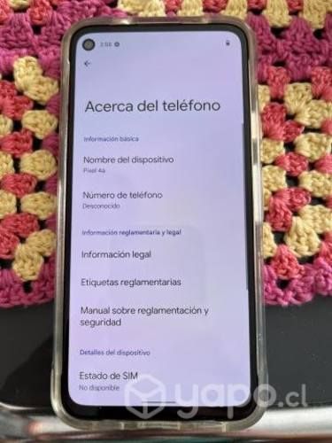 Celular Marca Google pixel 4a 5g