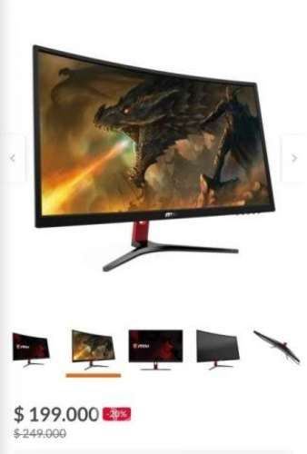Monitor MSI 144 hz IPS + DisplayPort nuevo