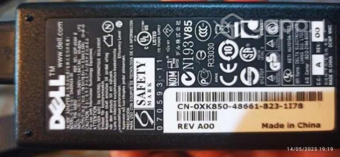 Cargador DELL original modelo DA65NS4 -00 OCTÁGONO