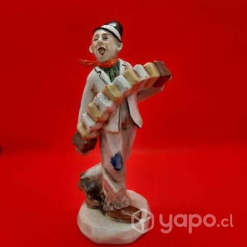 Acordeonista porcelana