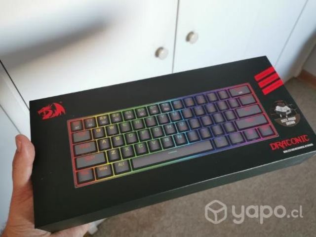 Teclado Redragon Draconic inalambrico.