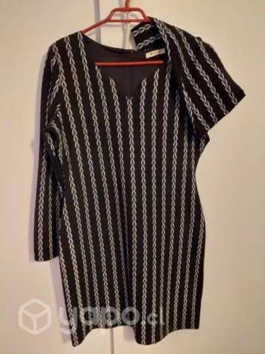 Vestido entallado invierno negro