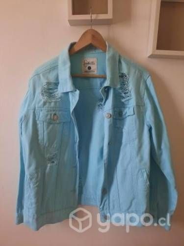 Chaqueta Oversize celeste