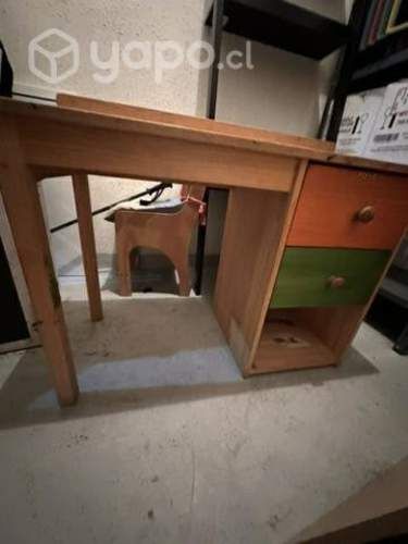 Escritorio infantil madera niño niña y silla mesa