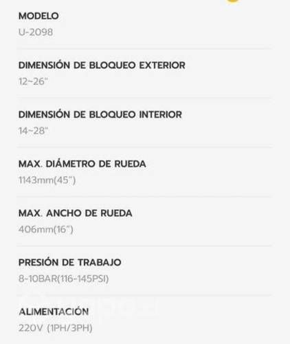 Desmontadora de neumatico