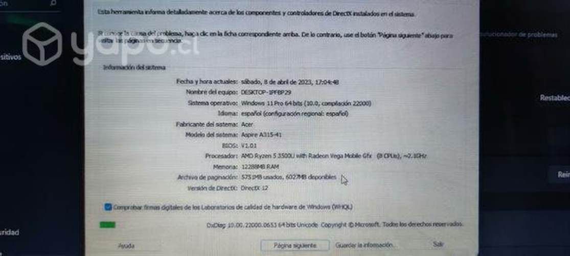 Notebook Acer Aspire A315-41