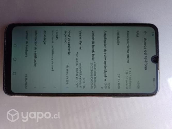 Teléfono Huawei P30lite