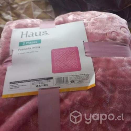 Frazada de piel 2 plazas nueva