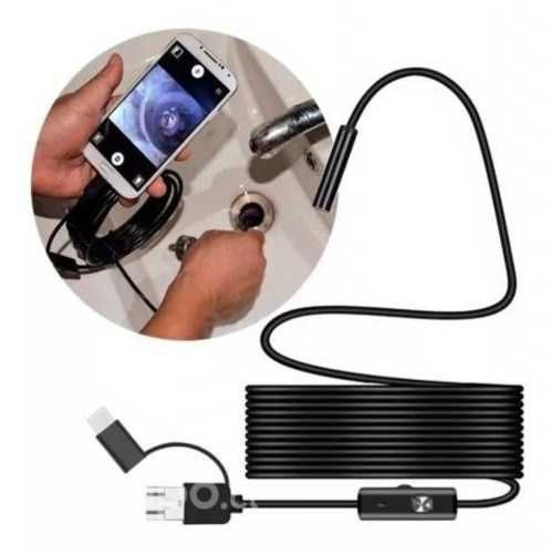 Cámara Endoscópica 5 Metros 7mm 6 Leds 5m Android