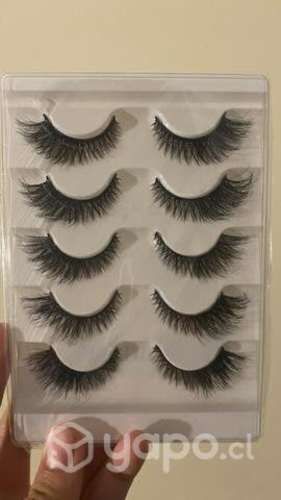 5 pares de pestañas postizas