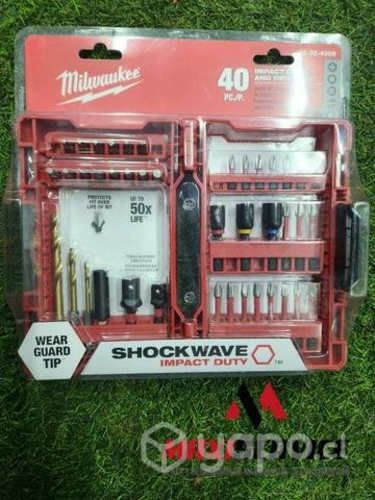 Set 40 Puntas Impacto MILWAUKEE