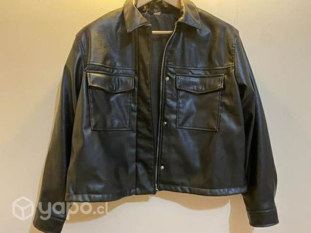 Chaqueta cuero sintético hym