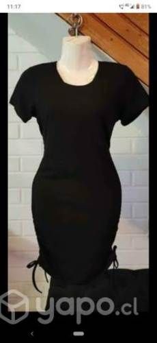 Vestido negro talla $ all standar com adjustable