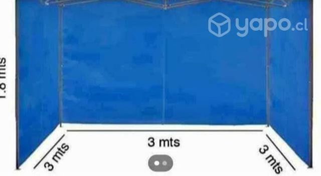 Lona lateral para toldo 3x3