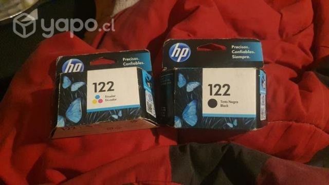 Cartuchos HP 122 negro y tricolor