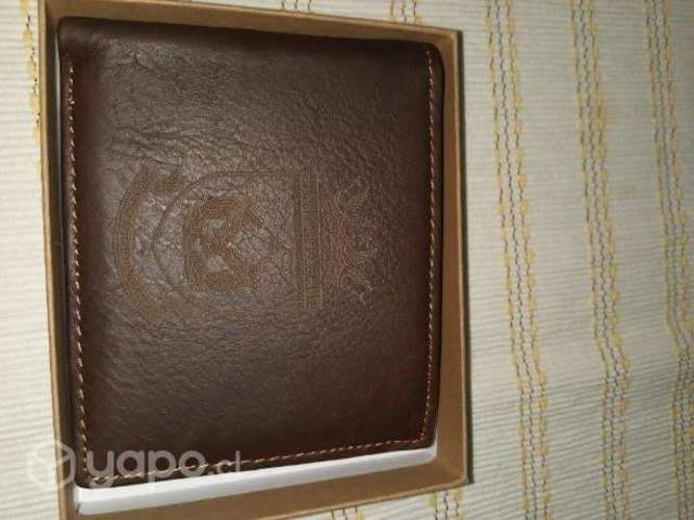 Billetera de cuero legítimo