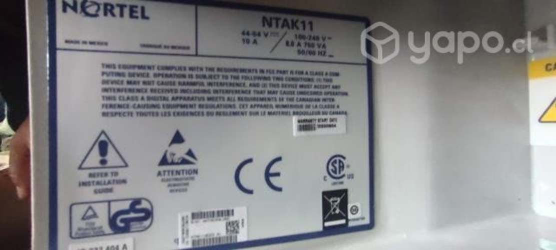 Central telefonica marca nortel nueva