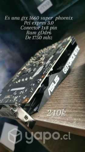 ASUS GTX 1660 Super Phoenix Tarjeta Gráfica Video