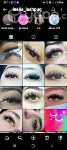 Extensiones de pestañas una a una