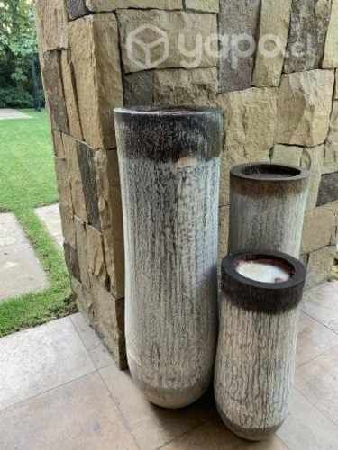 Velones deco 3 tamaños tienda Iregua de madera. M