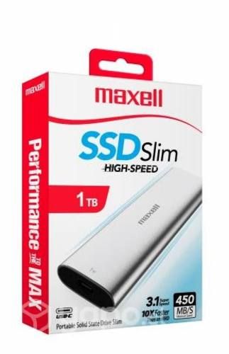 Disco Duro Externo SSD Slim 1TB Maxell USB-C 3.1