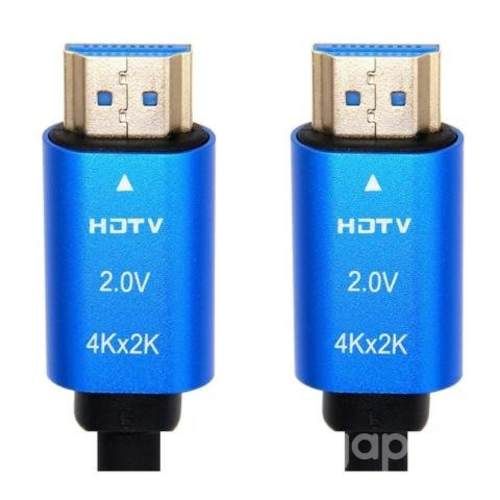 Cable hdmi 2.0 4k 5 mts. m/m, conec. baño oro. pre