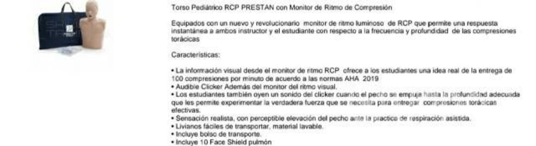 Torso pediatrico para RCP