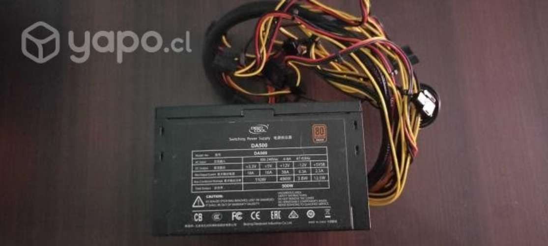 Fuente de Poder 500w 80 plus bronce DA500