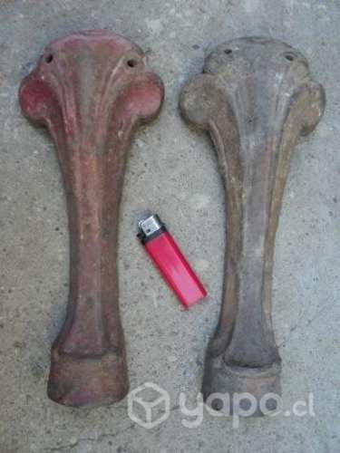2 Antiguas Patas De Caballo, Fierro Fundido