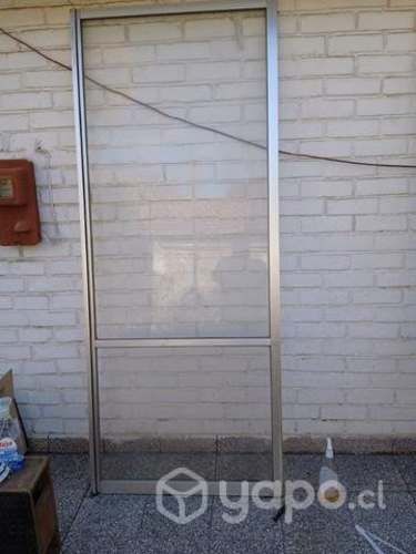 Dos puertas correderas aluminio 2.22 por 90