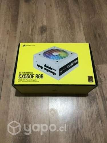Fuente de poder Corsair CX550W White Rgb