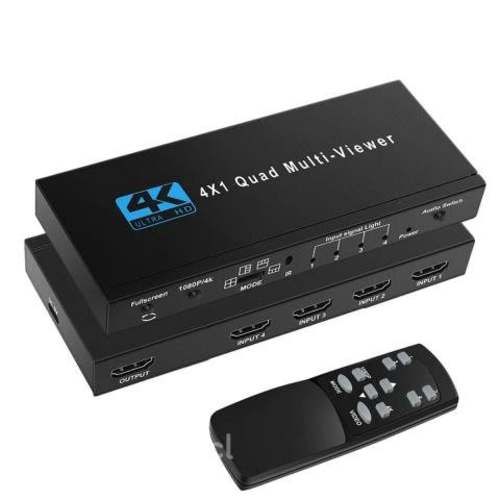 Switch hdmi 4x1 computador, c.remoto, full hd/4k